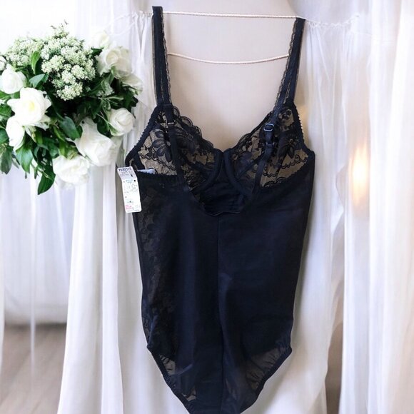 Vintage 60's Piorette Black Teddy Underwire Briefer Womens 34B NEW - Picture 14 of 14